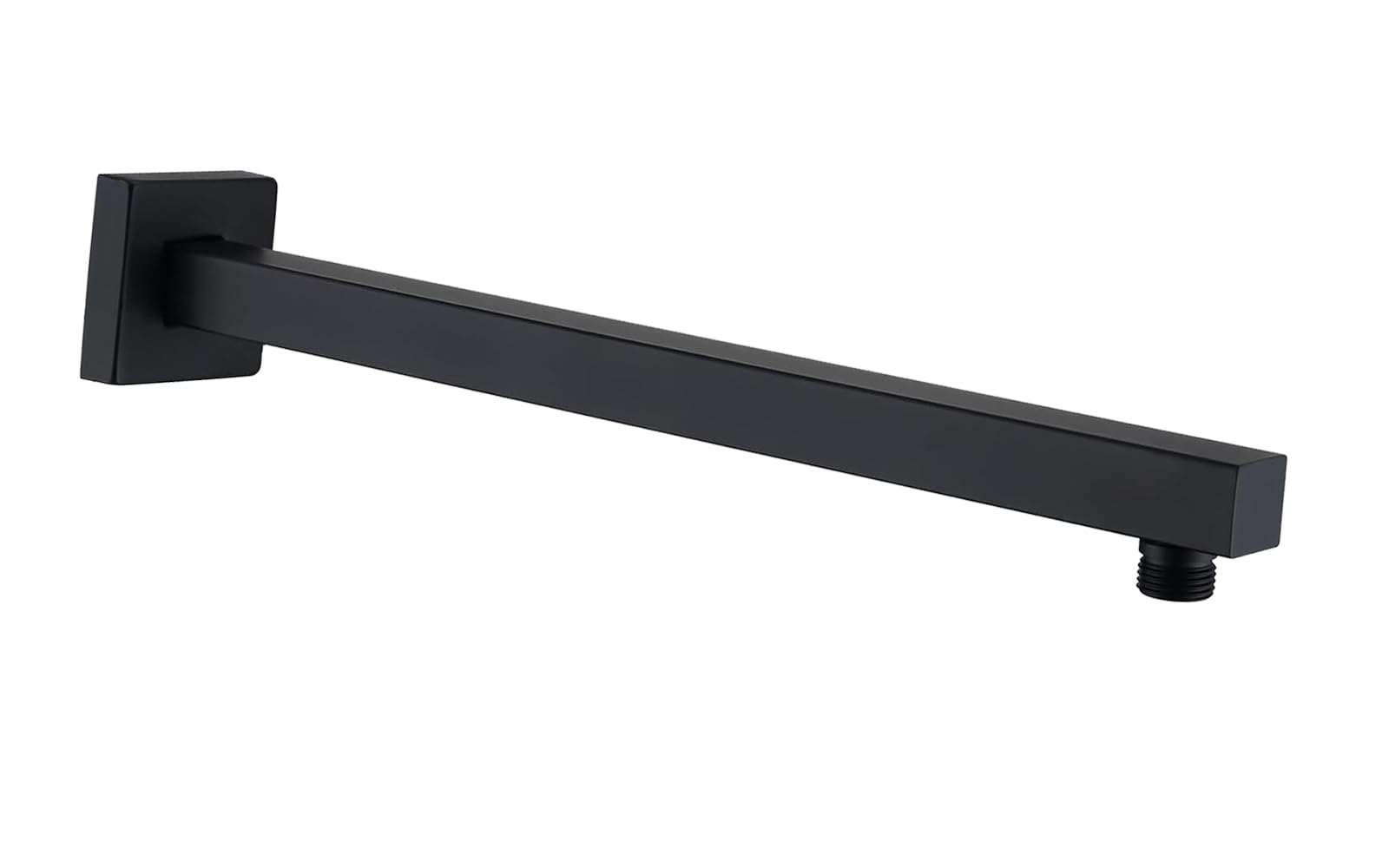 Katezon Square Shower Arm with Flange, Made of Solid Stainless Steel, 40 cm Shower Head Extension Extender Pipe Arm