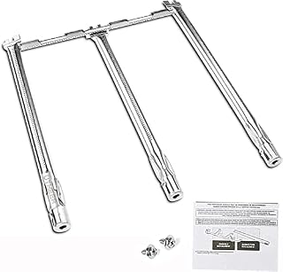Denmay 69787 45.7CM Grill Burner Stainless Steel for Weber Spirit II 310 Series, Spirit E310 E320 S310 S320 E330 S330 SP330 (2013 and Newer), Spirit I&II 300 Series with Front Burner Knobs