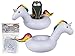 Produktbild ootb Aufblasbarer Getränkehalter, Einhorn, weiß, 30x18x14cm