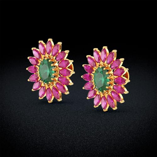 Image of Joyalukkas 22k (916) Purity BIS Certified Flora Women Earring For Women