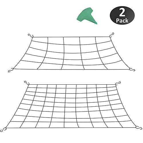 GROWNEER 2 Packs Flexible Net Trellis for Grow Tents, Fits 2.5x2.5 Feet, 3x3