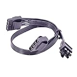  ezqnirk 1pcs pour le Focus Plus Câble d\'alimentation PCIe SATA PCIE,6Pin to 2 IDE