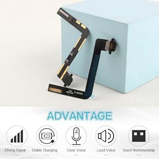 for iPad 9th Generation 2021 Charging Port for for iPad 9th Gen 2021 10.2" Dock Connector A2602 A2603 A2604 A2605 Replacement USB Charger Board Flex Cable Assembly Accessories with Repair Tools