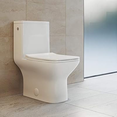 Carre One-Piece Square Toilet Dual-Flush 1.1/1.6 gpf, Touchless White