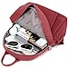 Backpack Purse for Women Ladies Nylon Bag Casual Daypack Travel Shopping Pack (A Style Wine Red)