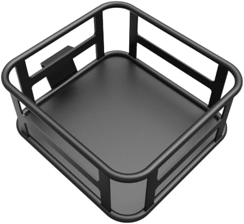 Heybike Electric Bike Front Basket, Large-Capacity Removable Cargo Rack for Adult Ebikes, Easy to Install, Heavy-Duty Metal EBike Basket for Groceries, Pets, Commuting, Shopping, Camping & Outdoor Use
