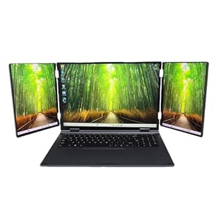 Triple Schermate per Laptop Esterno Portable Laptop Notebook per WiFi6 RJ45 11 PRO Game, Tradizionale (Spina Europea)