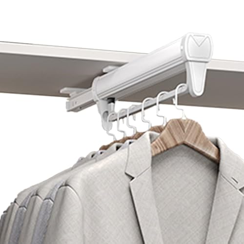 Tringle à vêtements extensible de 51 cm pour dressing et penderie