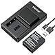 ENEGON NP-W126S/NP-W126 akku (2 Stück) und Dual USB Ladegerät für Fujifilm X100V, X100VI, X-M5 und Fuji X-T1/T3/T30/T100, X-A1 X-E1 X-E2 X-E3 X-M1 X-Pro1 HS30EXR HS35EXR HS50EXR