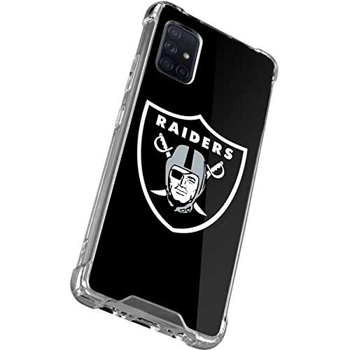 Skinit Clear Phone Case Compatible with Galaxy A71 5G - Officially Licensed NFL Las Vegas Raiders Large Logo Design
