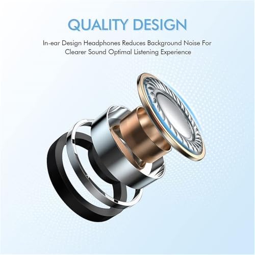 Image of YouthCity Wired Headphones for iPhone Earbuds with 3.5mm Plug Earphones | Built-in Mic & Volume Control Compatible with iPhone /ipad /Android /Computer and Most 3.5mm Jack Devices