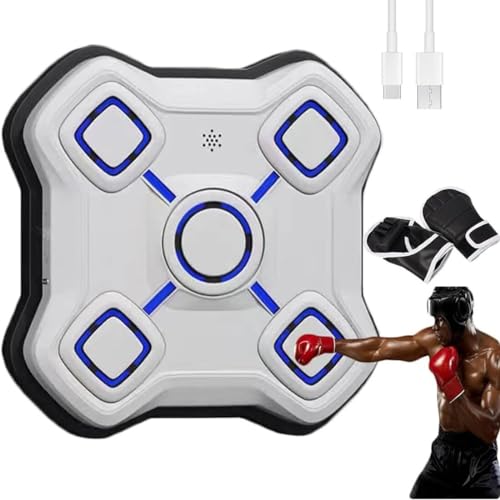 ZIJINGM Music Boxer with Boxing Gloves, Wall Target Punching Pads
