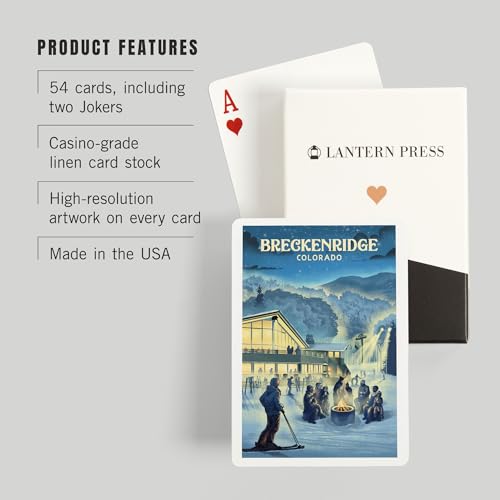 Baraja de 52 cartas estilo póker Breckenridge Colorado miniatura 3
