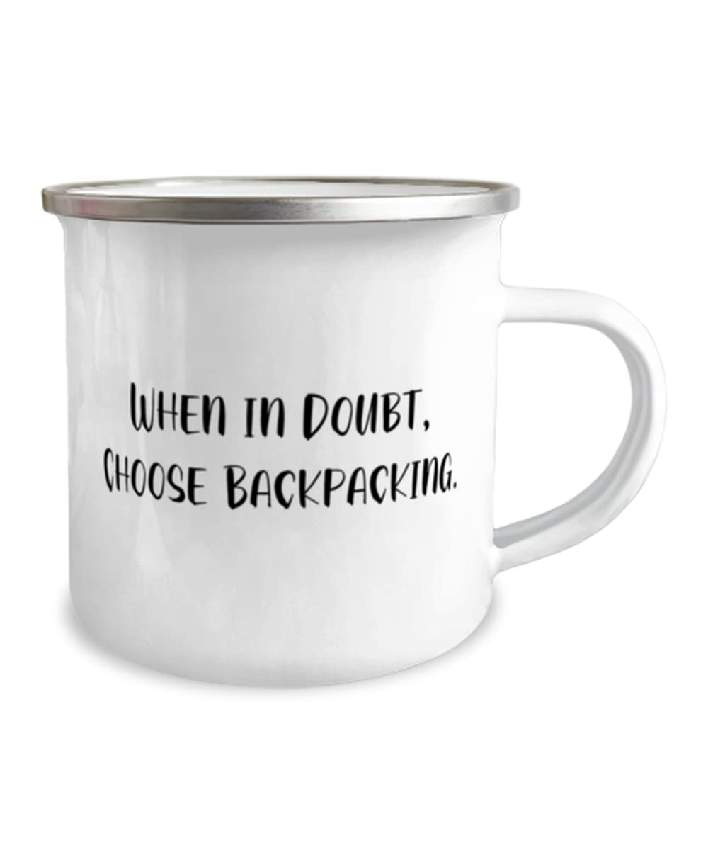 Epic Backpacking Black Rope Bracelet, Backpacking Makes Me Happy. You, not so Much, Funny for Men Women, Holiday