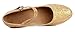 Honeystore Women's Soft Ground Mary Jane Glitter Dance Shoes