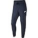 Nike Mens Cuffed Jogger Cotton Jersey Light Sweatpants Obsidian/White 804461-451 Size Large