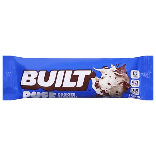 Built, Puff Wc Cookie Cream Bar, 1.41 Ounce