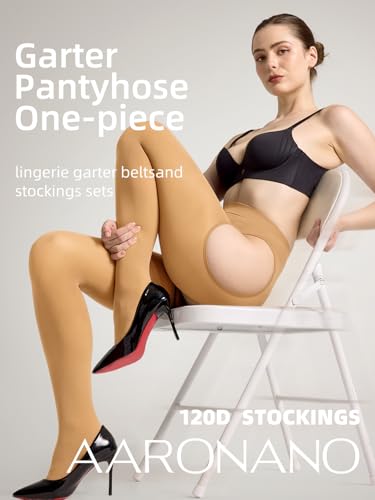 Suspender Stockings for Women Suspender Pantyhose Garter Belt Tights Sexy Control Top High Stockings2