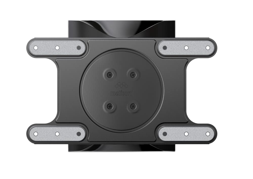 Meliconi SPACE SYSTEM DUALMOTION OLED, Supporto TV Parete Doppio Braccio e Doppia Rotazione, Staffa per TV a OLED da 40" a 82", Attacco VESA 200-300-400x200, Portata 55 Kg, Made in Italy, Nero