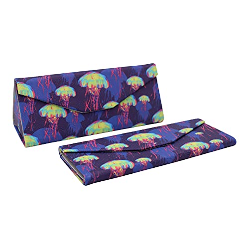 Image of Real Sic Glasses Case for Men and Women - Magnetic Folding Hard Shell Sunglass Holder - Inspired by Adorable Animals