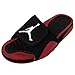Jordan Nike Men's Hydro 4 Black/White/Gym Red Sandal 10 Men US