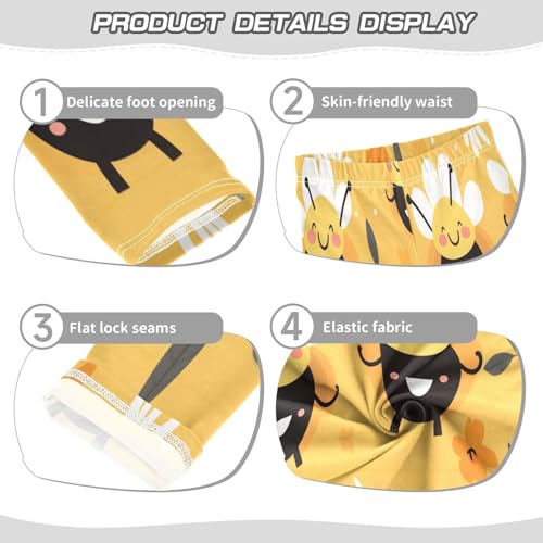 Toddler Girls Leggings Printed Yoga Pants Leggings Cartoon Bee for Kids3