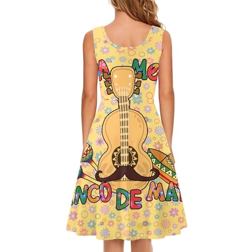 Image of TOADDITDO Womens Summer Sleeveless Tank Dress with 2 Side Pockets XS-4XL Plus Size