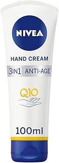 NIVEA 3in1 Q10 Anti-Age Care Hand Cream (100ml), Moisturising Hand Cream Reduces the Appearance of Wrinkles with Q10 and UV Filters, NIVEA Hand Cream for 24 Hour Moisture