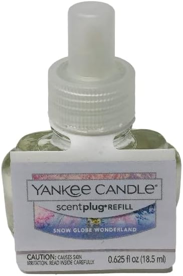 Yankee Candle ScentPlug Light Up Sparkly Snowman Diffuser with a Snow Globe Wonderland Home Fragrance Electric Refill
