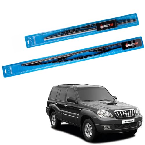 Image of Windshield Car Wiper Blades Metal Frame Water Repellant Cleaning Wiper Blades Refills Best for Hyundai Terracan (2003-2006) Dr 22 inch /Pa 20 inch