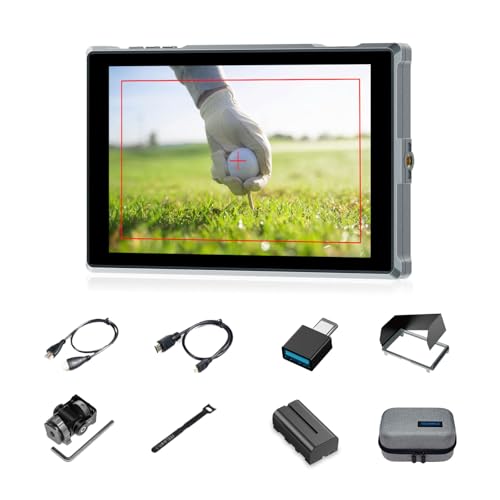 FEELWORLD FW759PRO 7 Inch Touchscreen Camera Monitor 4K HDMI Video Field Monitor with F550 Battery for DSLR 400nit HD 1280x800 Waveform Monitoring