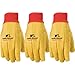 Wells Lamont Polyester and Cotton Chore Gloves, Standard Weight, One Size, 3 Pack (300F)