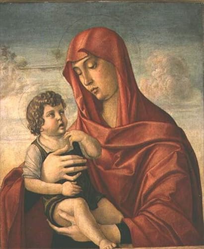 Cuadro moderno dama y niño 60x90cm para solucionar paredes vacías con arte