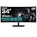 Gigabyte G34WQC2 34” WQHD Curved Gaming-Monitor - 3440 x 1440, 1500R, 200Hz, 1ms, 450 cd/m², AMD FreeSync Premium, DisplayHDR 400, HDMI 2.0, Displayport 1.4