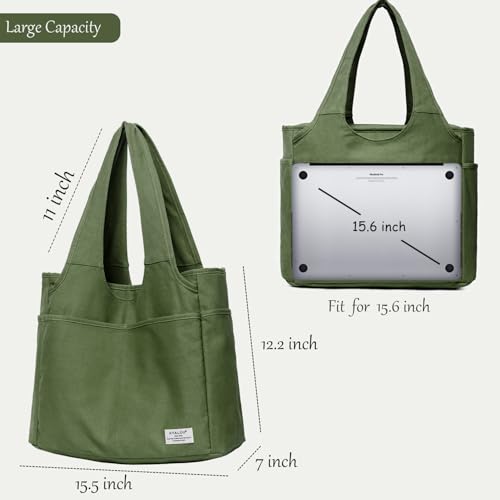Image of KYALOU Utility Large Tote Bag, Women Casual Shoulder Bags for Work School Gym Beach Travel Shopping Grocery | Utility