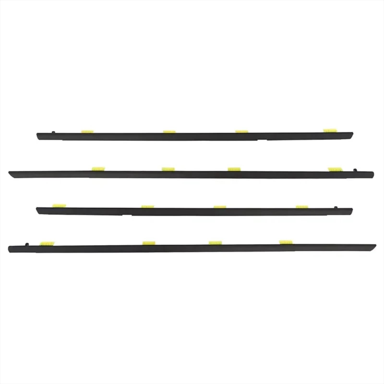 Yplvwsoyq One Color Car Window Seal Strip Compatible With Civic 2001 2002 2003 2004 2005 4Pcs Car Side Window Weatherstrips Door Glass Waterproof Sealing Strip