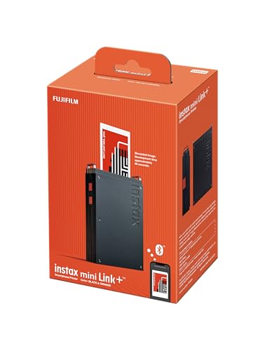 FUJIFILM instax mini Link+™ Sofortbild-Printer, Schwarz-Orange