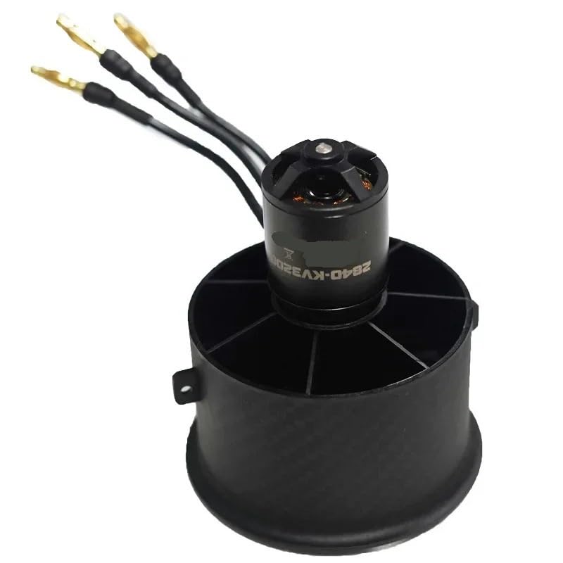 Motore turbogetto intubato da 64 mm, 12 pale, super resistente, for aeromodelli, con ventola, motore brushless 2840, set di alimentazione, 1 pezzo(64 culvert KV3200-2)