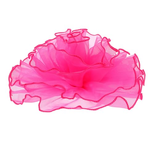 Broche fleur organza extra large épingle cheveux anti-glisse pour robe de soirée