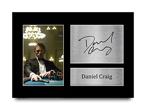HWC Trading A4 Daniel Craig James Bond Cadeaux Imprimé Signé Autographe Photo pour les fans de...