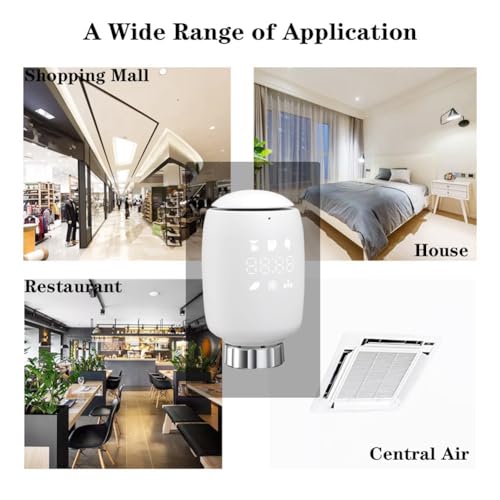 Valve de radiateur thermostatique programmable Tuya Smart ZigBee - 6