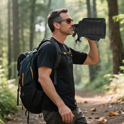 KXIAOCHEN Insulated Water Bottle, Stainless Steel Water Bottle, 2 Lids (Straw and Handle Lid),Wide Mouth Metal Water Bottles Keep Hot and Cold, Double Walled, Thermo Mug, Metal Canteen