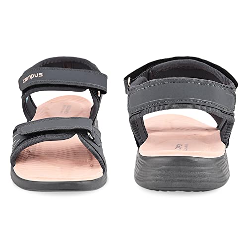 Image of Campus Women's GC-2208L (A) M.GRY /PEACH Sandal - 8UK /India 1 Pair