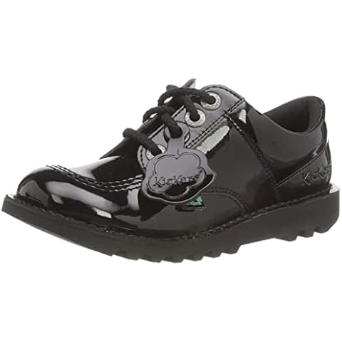 Kickers Junior Girls' Vegan Patent School Shoe Cover