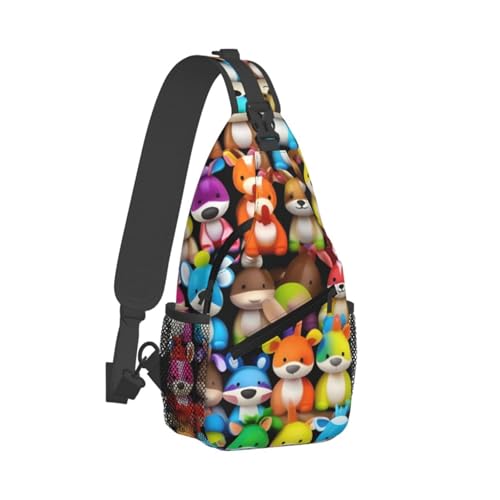 Bolso cruzado con estampado de perros Schnauzer para senderismo miniatura 2