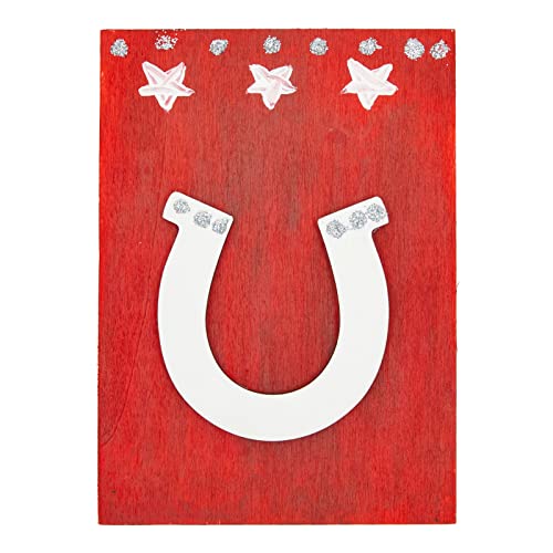 Juvale 36 Pack Unfinished Wood Cutouts For Crafts, Small 2.5Mm Wooden Horseshoes For Diy Projects (3.25 X 3.5 Inches) #TOP3