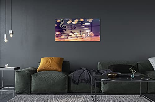 Impression sur verre haut de gamme notes de musique de salon - 4