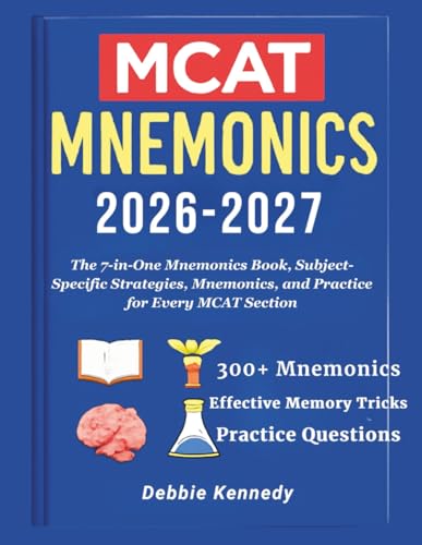 MCAT Mnemonics 2026-2027: The 7-in-One Mnemonics Book