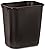 Rubbermaid Commercial 295600BK Deskside Plastic Wastebasket, Rectangular, 7 gal, Black (2)