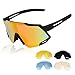 GARDOM Gafas de Ciclismo Hombres Mujeres, Gafas de Sol Deportivas con 5 Lentes Intercambiable para Correr Pescar Escalar Esquiar Vacaciones
